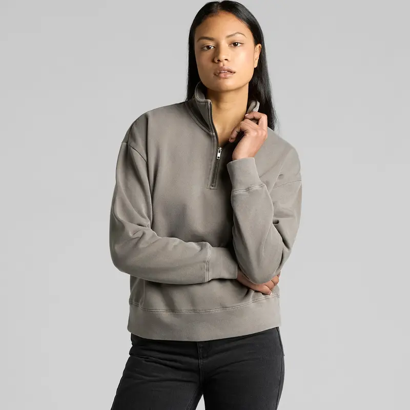 Wo's Relax Faded Half Zip – Pullovers – available in black, grey colours