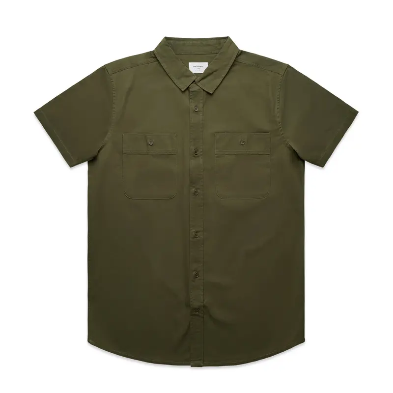 Work S/S Shirt – Shirts – available in blue, green colours