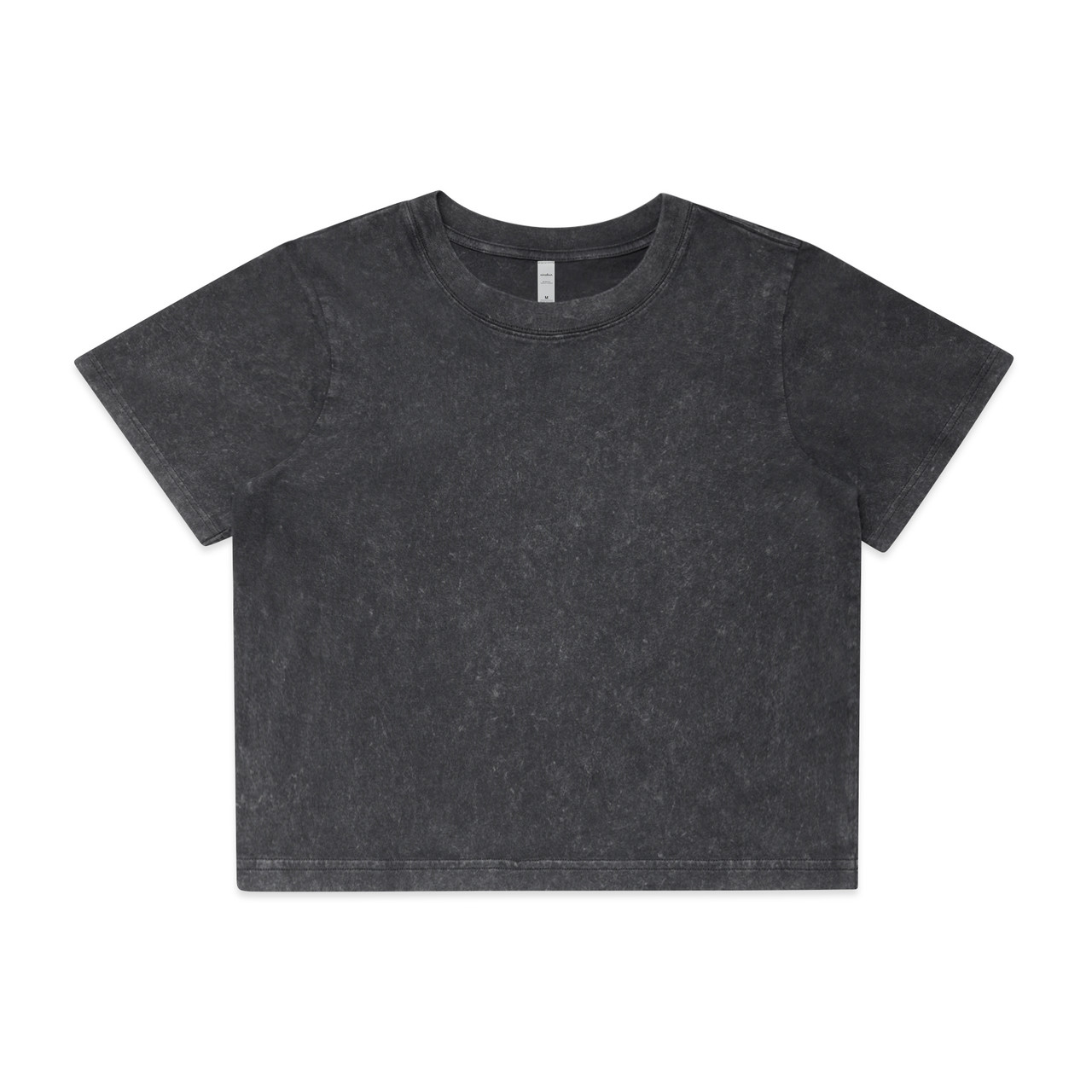 Wo's Stone Wash Heavy Crop Tee