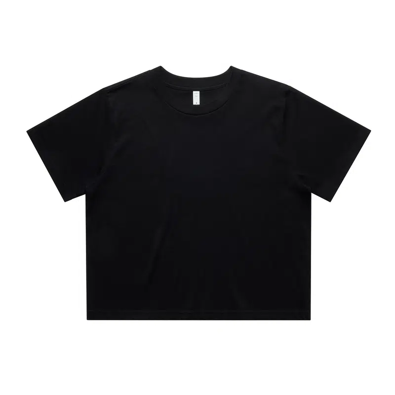 Wo's Classic Crop Tee – T Shirts – available in beige, black, blue, purple colours and 1 more