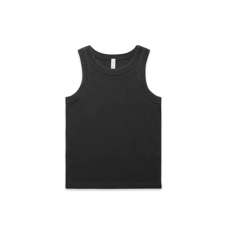 Wo's Faded Organic Rib Tank – T Shirts – available in black, grey colours