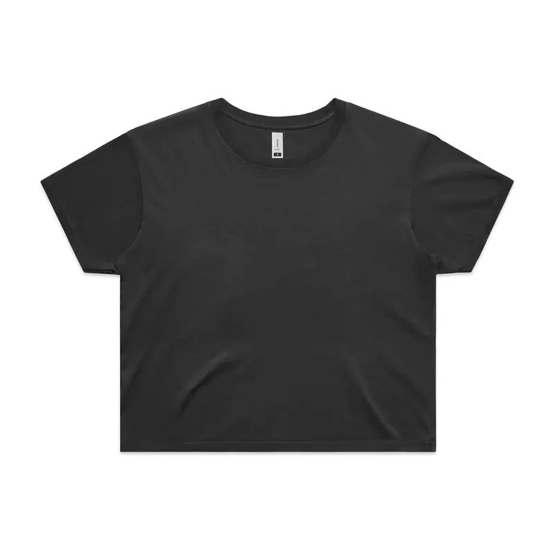 Wo's Faded Crop Tee – T Shirts – available in black colour