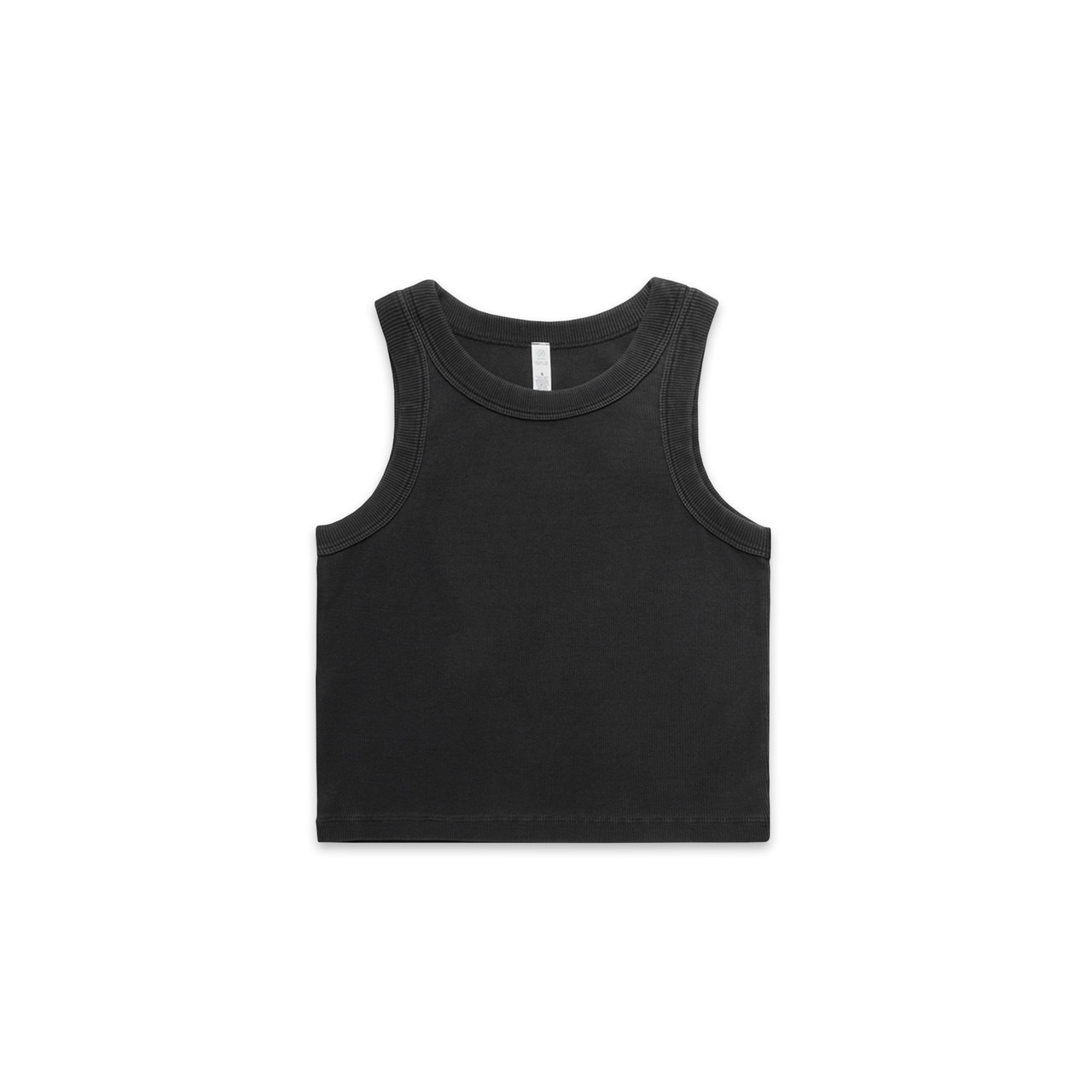 Wo's Faded Organic Rib Crop Tank