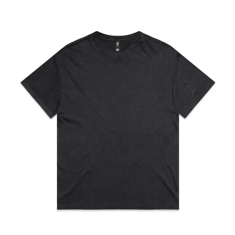 Stone Wash Heavy Tee – T Shirts – available in black, grey colours