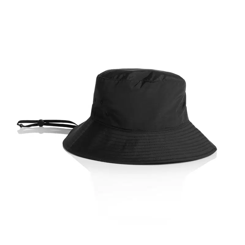 Nylon Wide Brim Bucket Hat – Bucket & Sun Hats – available in beige, black, blue colours