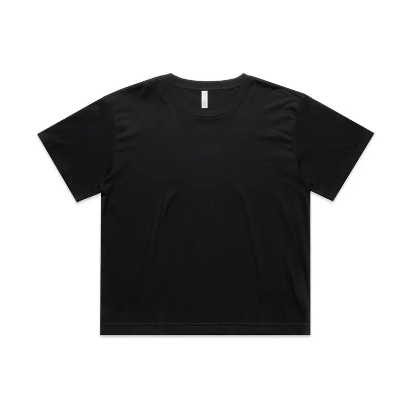 Wo's Martina Crop Tee – T Shirts – available in black, purple, white, yellow colours