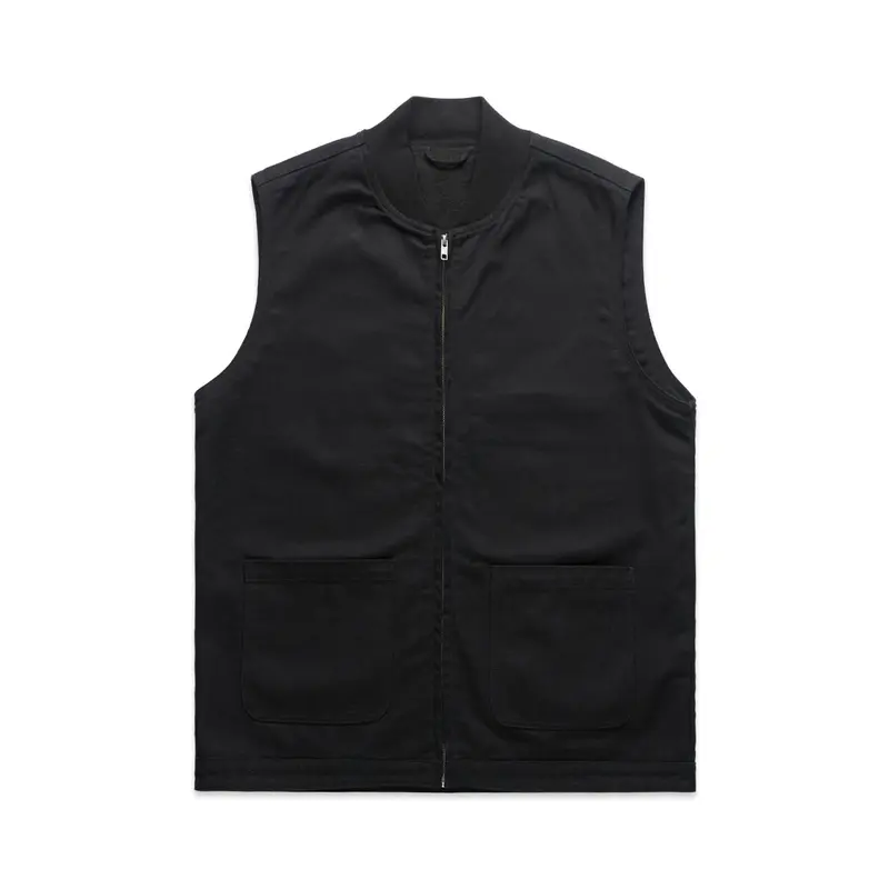 Canvas Heavy Vest – Vests – available in black, brown colours