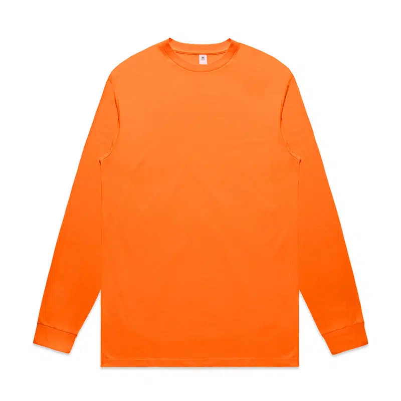 Block Safety L/S Tee – Roughalls & Overalls – available in orange, yellow colours