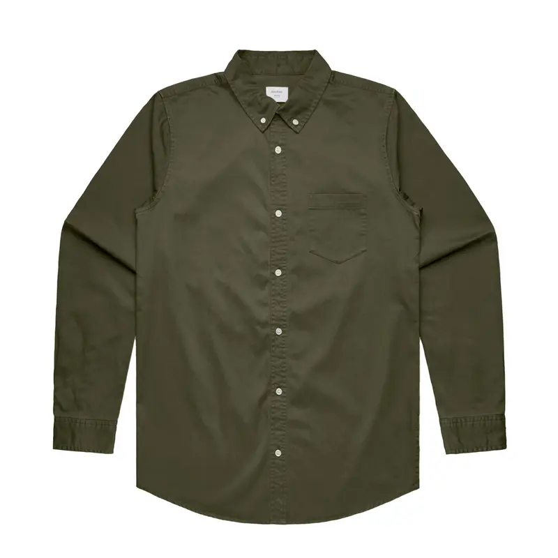 Denim Wash Shirt – Shirts – available in beige, black, green colours