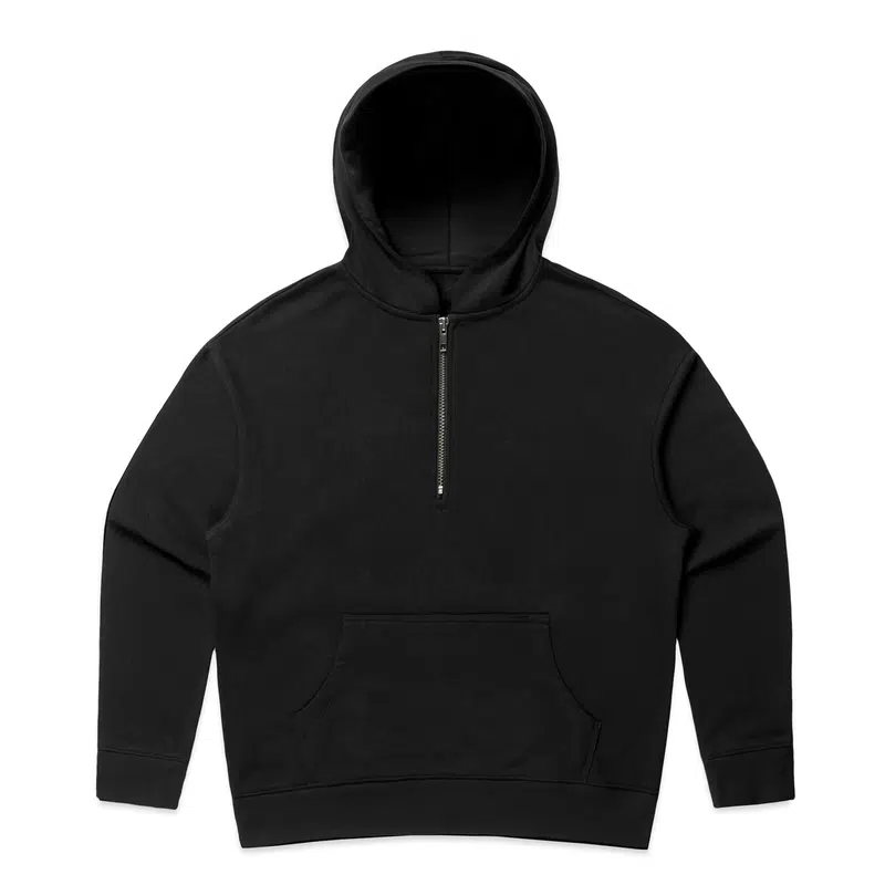Wo's Relax Half Zip Hood – Hoodies – available in black colour