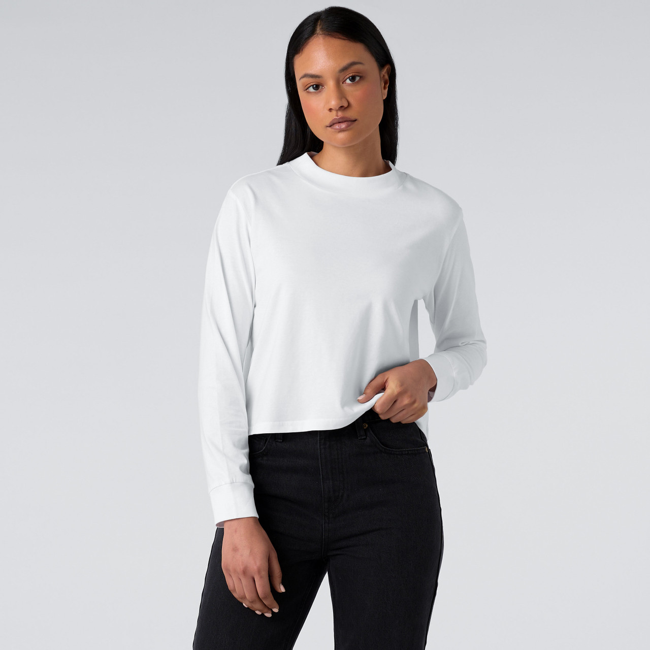 Wo's Mock L/S Tee