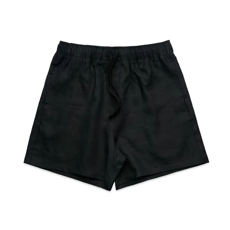 Wo's Linen Shorts – Shorts – available in beige, black, brown colours