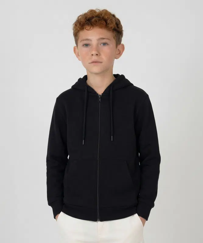 Youth Jarvis Zip Hood – Hoodies – available in black, blue, grey, pink colours and 3 more