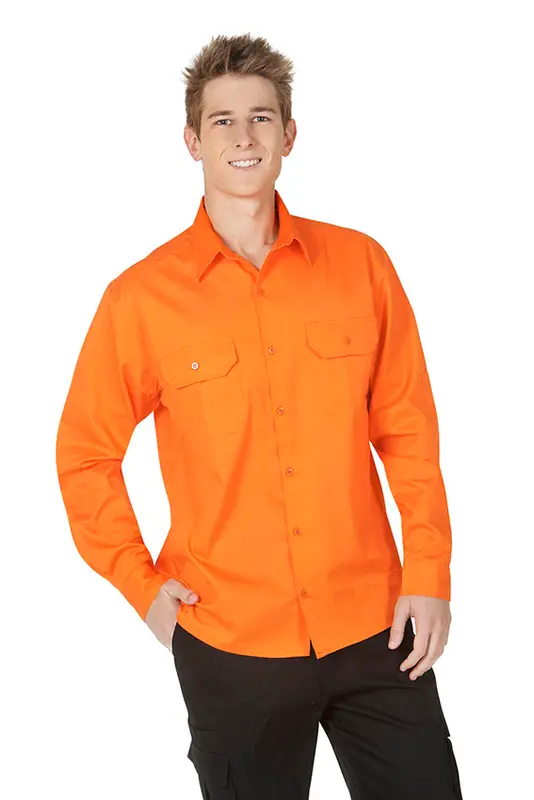 Hi Vis Twill shirts ,S/S,night use – Shirts – available in orange colour
