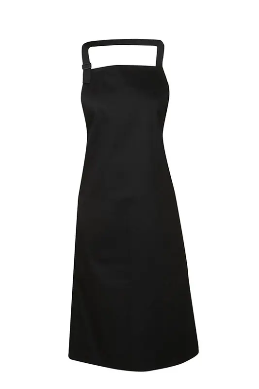 Poly Cotton Aprons, Bib Style, W86xL94cm (With adjustable neck strap without pocket) – Aprons – available in black colour