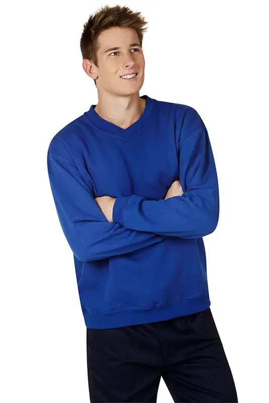 Traditional Fleecy Sloppy Joe, V- Neck – Hoodies – available in black, blue colours
