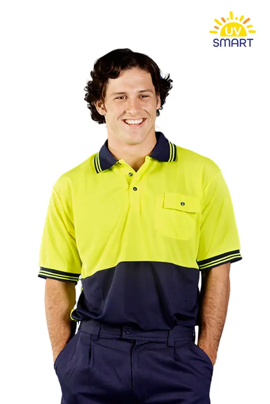 Hi Vis Cooldry Polo, Long Sleeves – Polo Shirts – available in green, orange, yellow colours