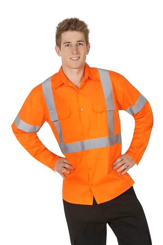 Hi Vis Twill shirts ,L/S,day use – Shirts – available in orange colour