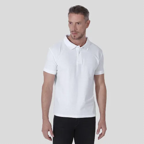 Adult White Polo Shirt "keya" MPS180