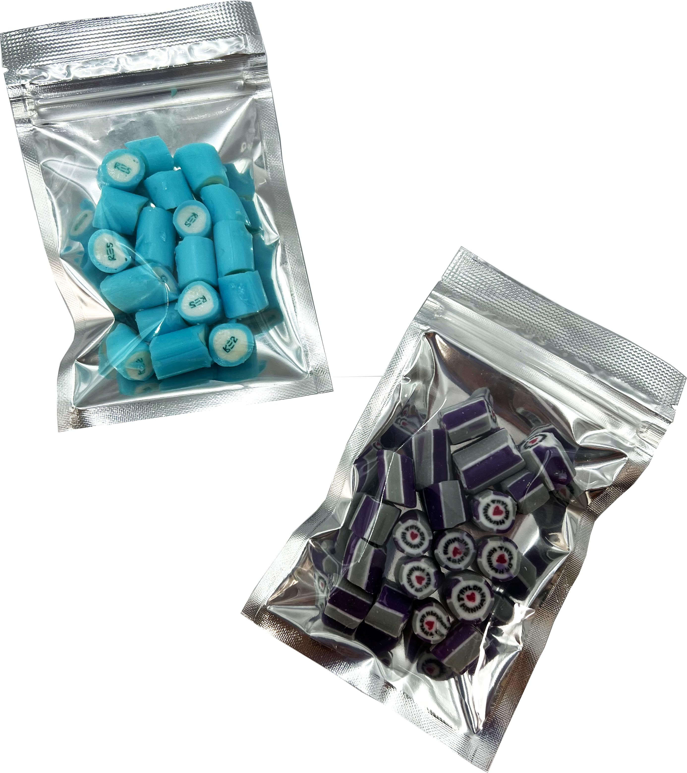 Silver Zip Lock Bag with Rock Candy 40g – Misc Food