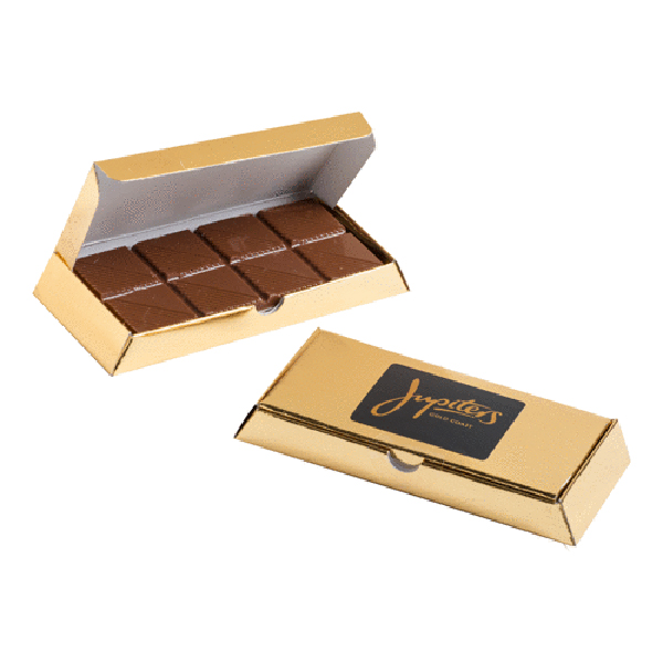 Milk Chocolate Bar in Gold Bullion Box – Chocolates – Confectionery Corner