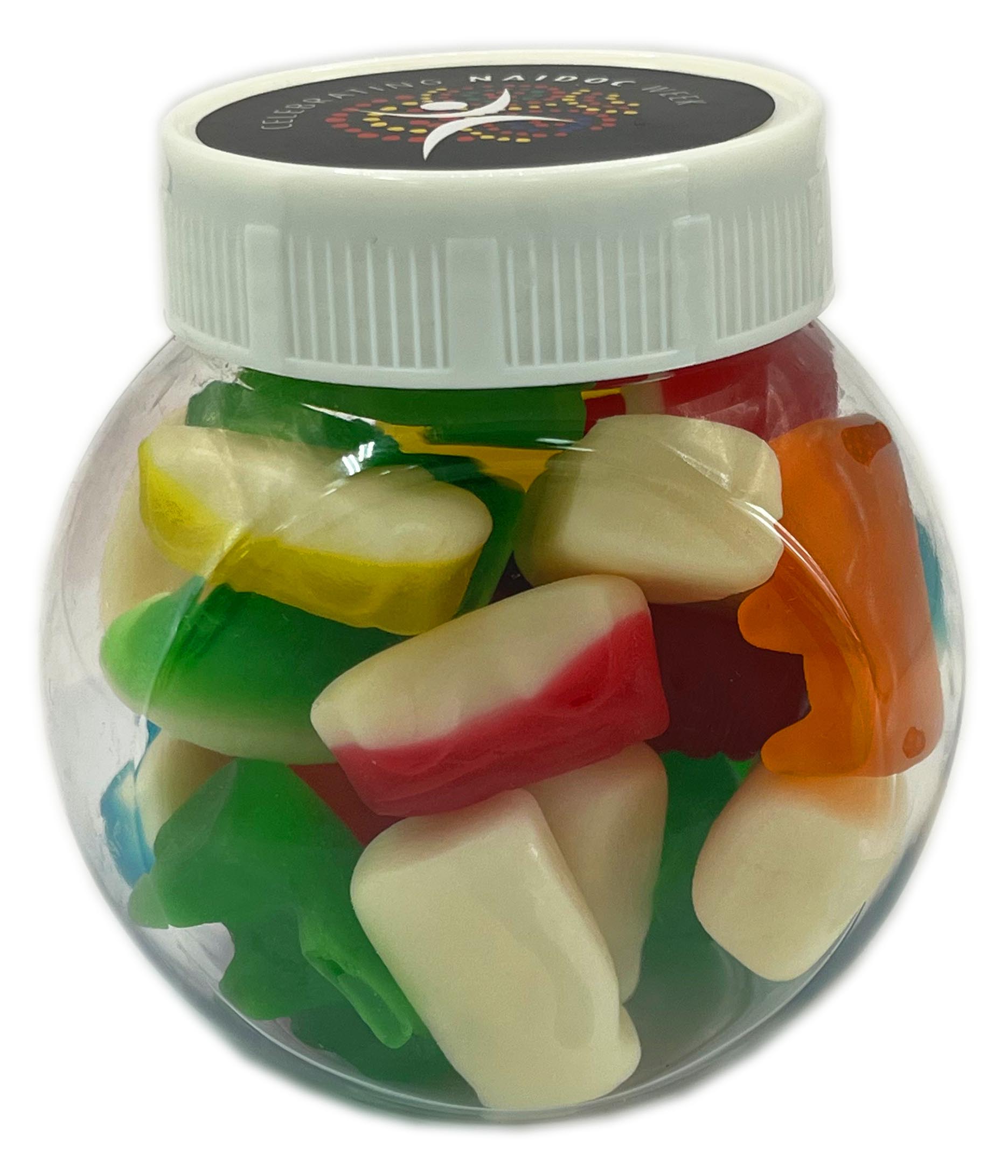 Plastic Jar with Mixed Lollies 135g – Lollies – Confectionery Corner – photo 1 of 3