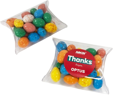 Pillow Pack with Candy Chocolate Eggs 50G – Lollies – Confectionery Corner – photo 1 of 2