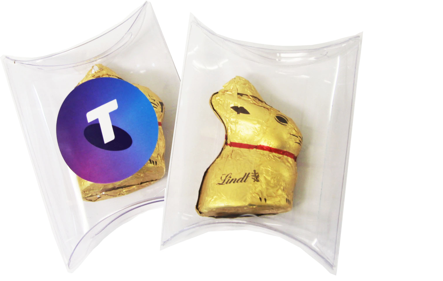 Pillow Pack with Gold 10g Lindt Bunny – Lollies – Confectionery Corner