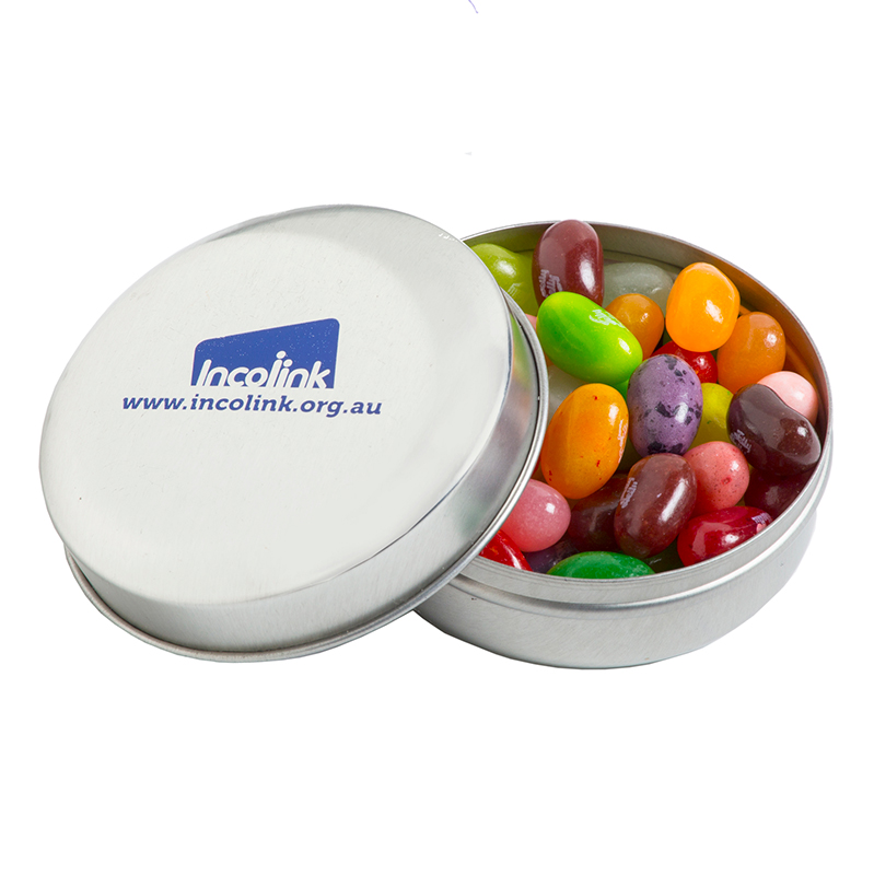 Candle Tin with JELLY BELLY Jelly Beans 50g – Lollies – Confectionery Corner – photo 1 of 3
