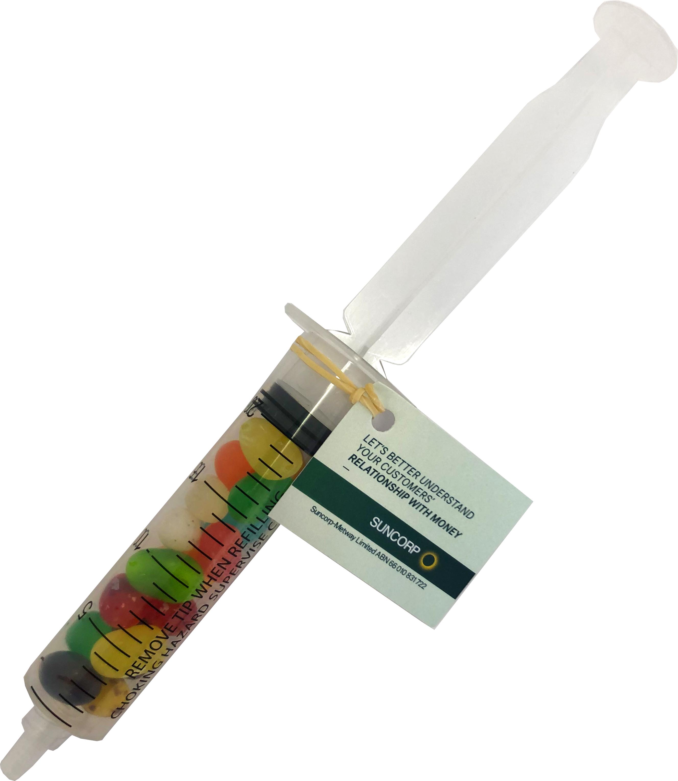 Syringe with JELLY BELLY Jelly Beans 20g – Lollies – Confectionery Corner – photo 1 of 2