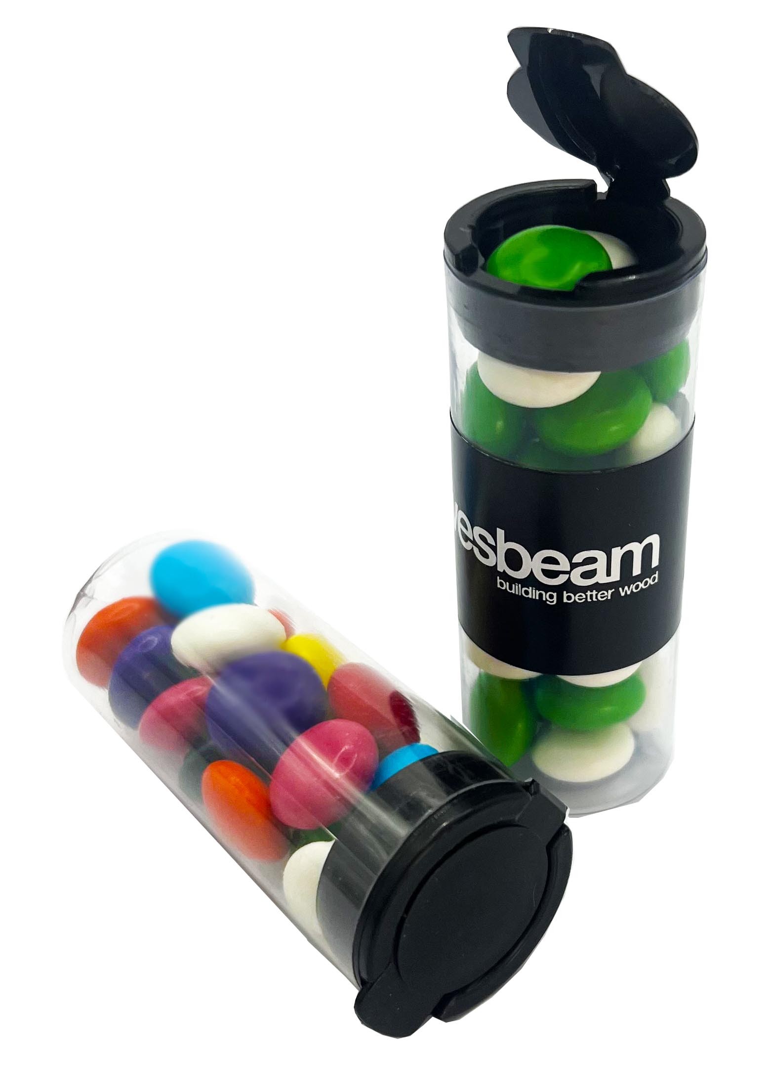 Flip Lid Tube with Choc Beans 35g – Chocolates – Confectionery Corner – photo 1 of 2