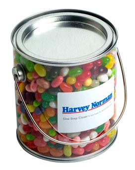 Big PVC Bucket with JELLY BELLY Jelly Beans 850g – Lollies – Confectionery Corner – photo 1 of 2