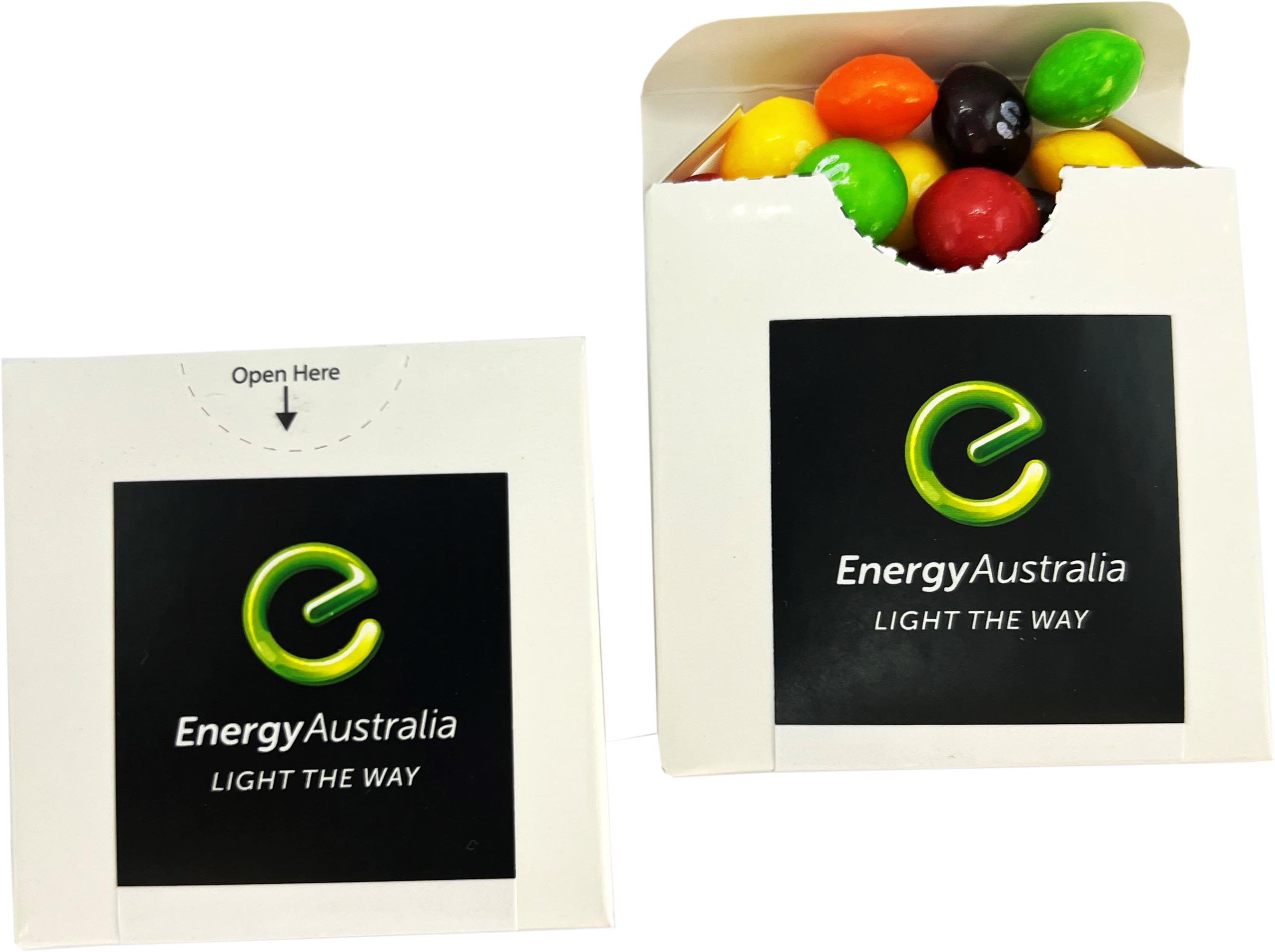 Flip Lid Cardboard Box with Skittles 50g – Lollies – Confectionery Corner – photo 1 of 2