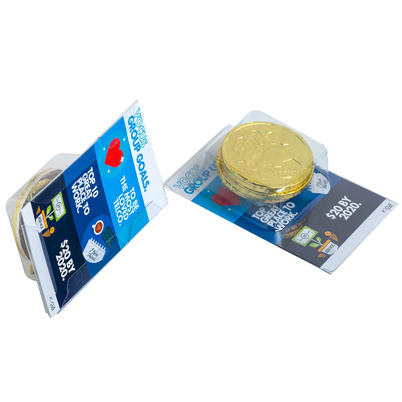 Small Biz Card Treats with Chocolate Coins – Business Card Holders – Confectionery Corner – photo 1 of 2