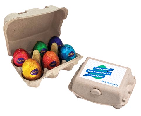 Carton with x6 Chocolate Eggs – Chocolates – Confectionery Corner – photo 1 of 2
