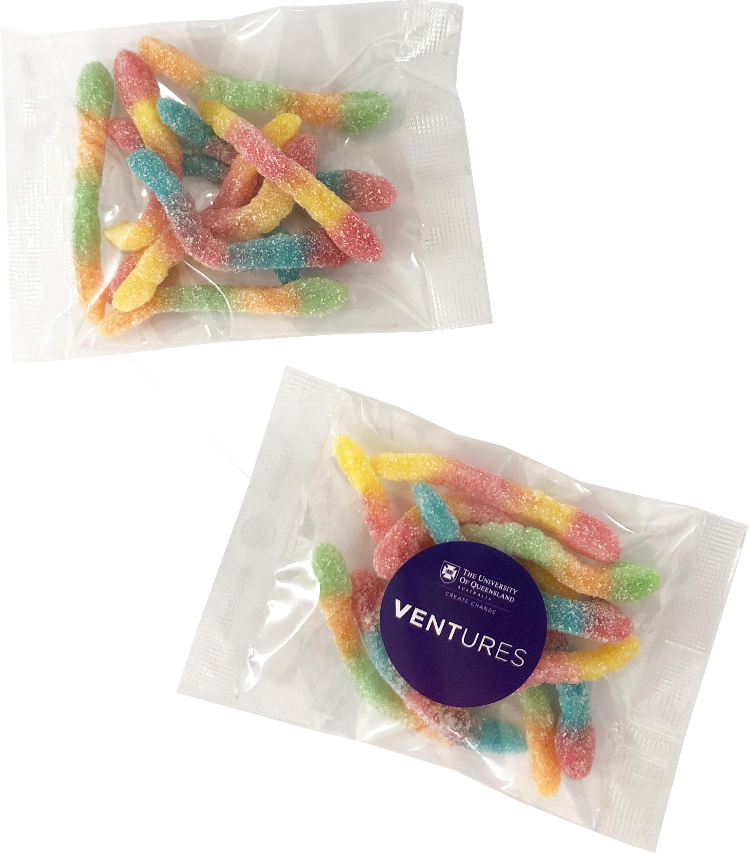 Sour Worms 50g – Ad Labels