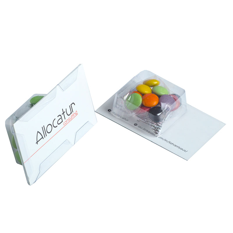 Small Biz Card Treats with Choc Beans 14g – Lollies – Confectionery Corner – photo 1 of 2