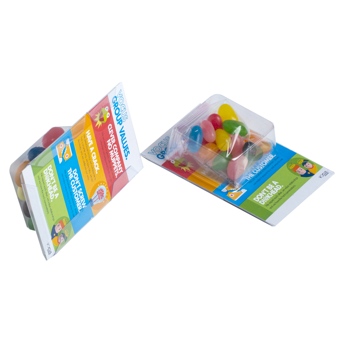 Small Biz Card Treats with JELLY BELLY Jelly Beans 14g – Lollies – Confectionery Corner
