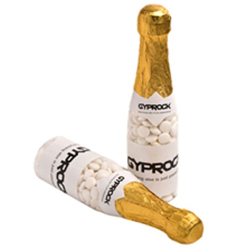 Champagne Bottle with Chewy Mints 220g – Mints – Confectionery Corner