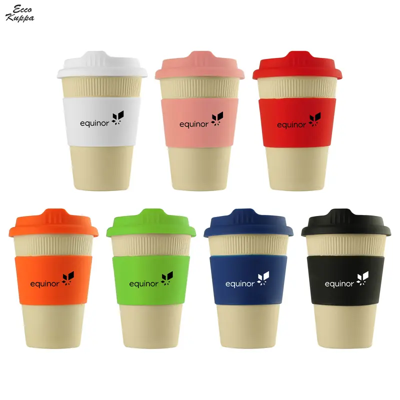 Bamboo Ecco Kuppa 12oz – Reusable Coffee Cups – available in beige colour
