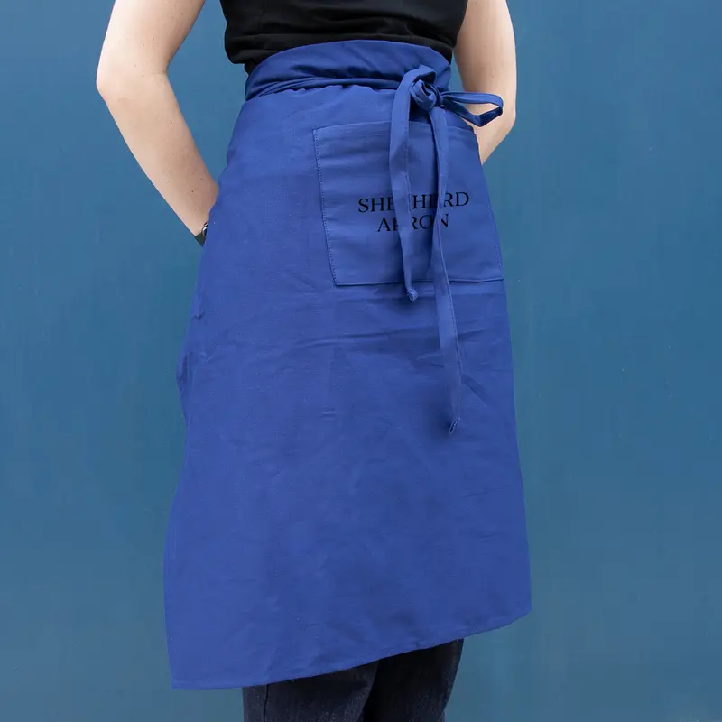 Shepherd Long Waist Apron – Aprons – available in black, blue colours
