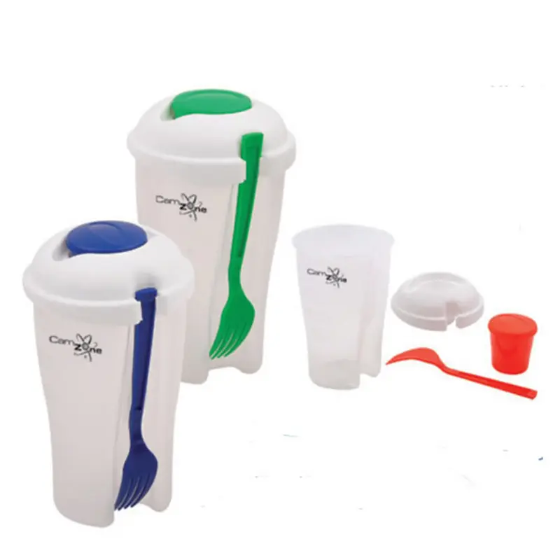 Salad Cup with Fork – Cups And Tumblers – available in blue, green, red colours