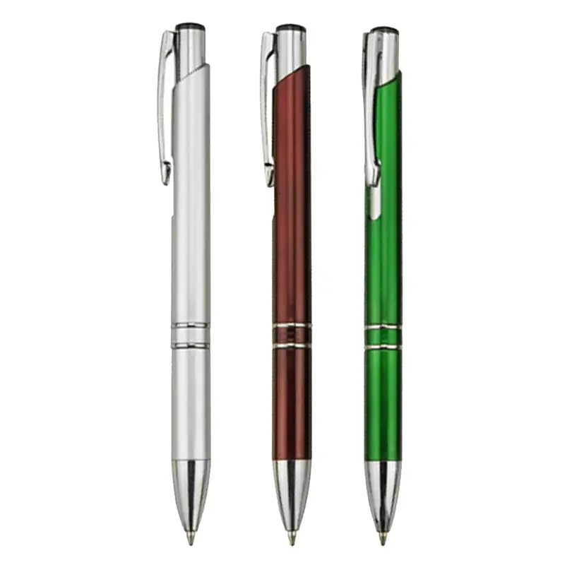 Interlude – Plastic Pens – available in green, red, silver colours