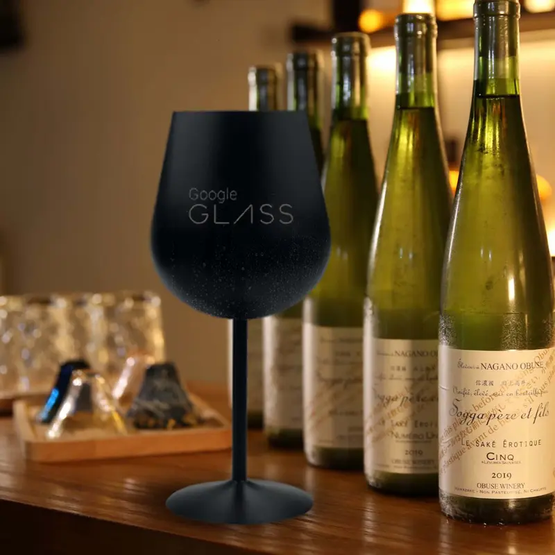 Bula Vinaka Stainless Steel Wine Glass – Wine Glasses – available in black, gold, silver colours