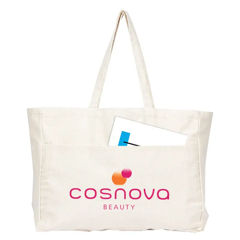 Delton Canvas Large Shopper – Shoppers – available in beige colour
