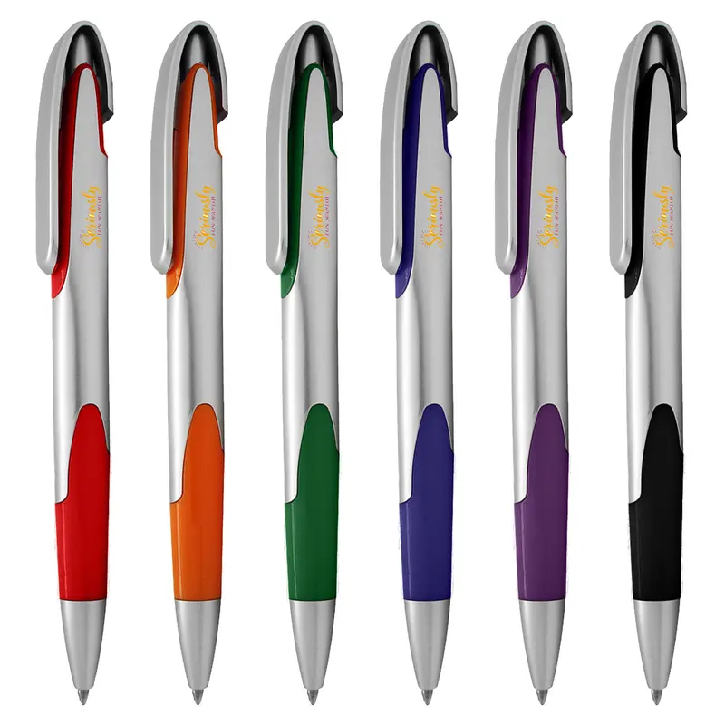 Keely Silver – Plastic Pens – available in black, blue, green, orange colours and 2 more