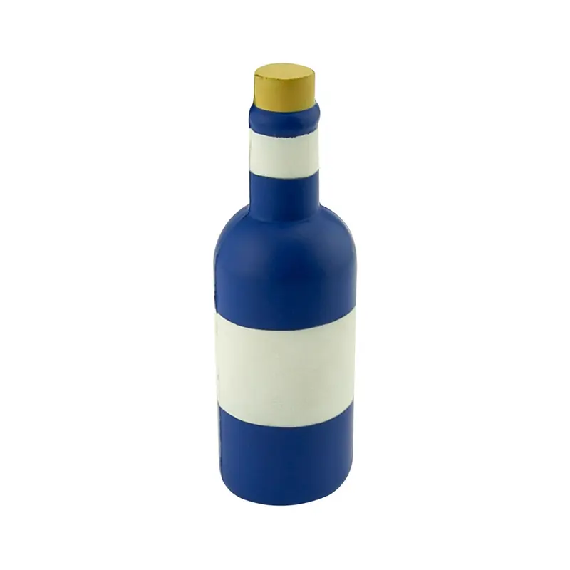 Stress Wine Bottle – Stress Shapes – available in blue colour