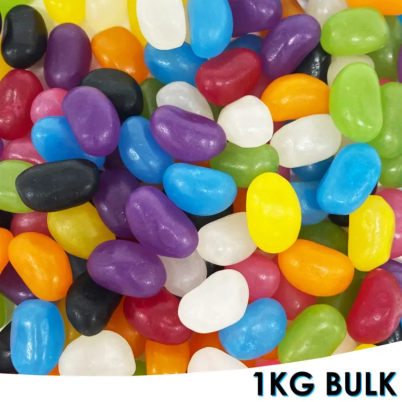 Jelly Bean – Assorted – Lollies – available in black, blue, green, orange colours and 5 more