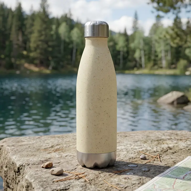 Komo Wheat Straw Drink Bottle – Drink Bottles – available in beige colour