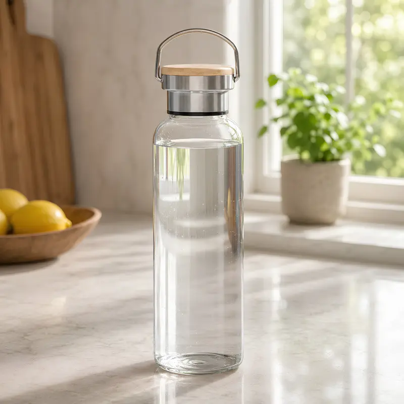 Miani Glass Bottle – Drink Bottles – available in white colour